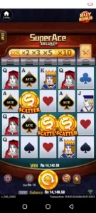 super ace game inteface