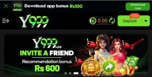 bonuses sceenshort of y999 game