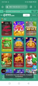 Zt777 Game lobby with different games