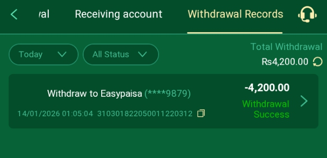 AK55 Game apk withdraw proof